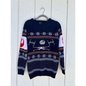Star Wars Christmas Sweater,‎ Navy, Size Small